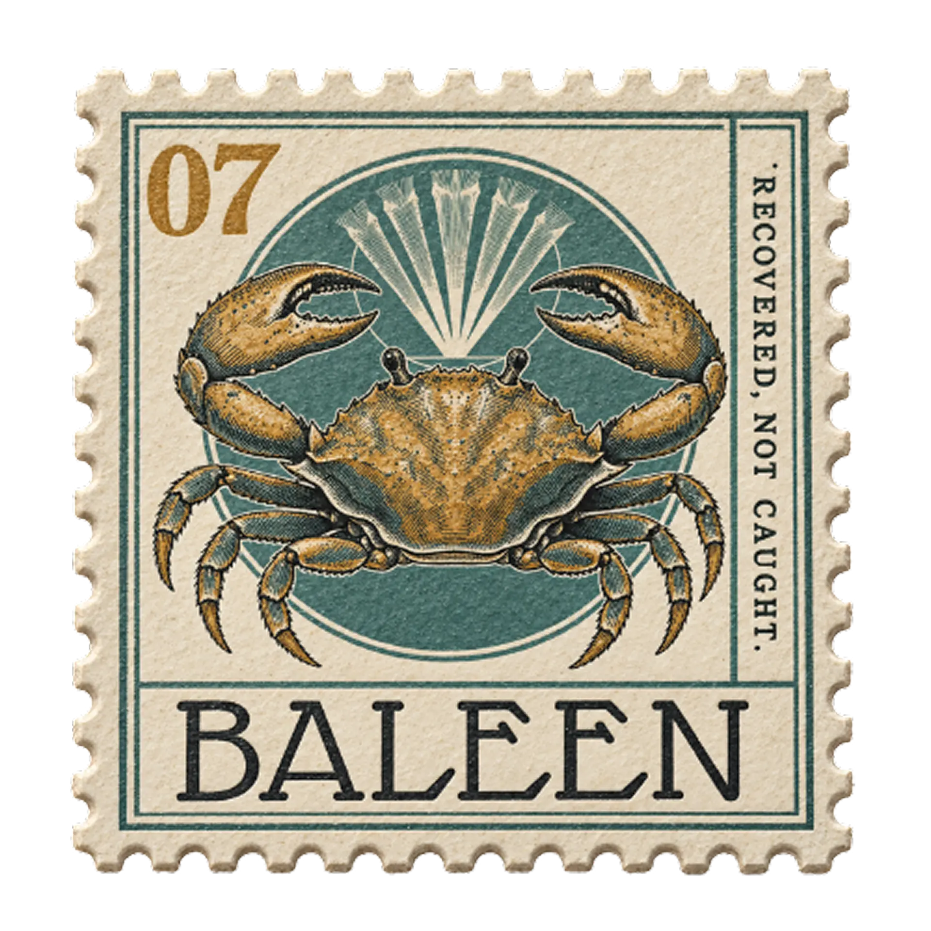 Deep-sea crab stamp