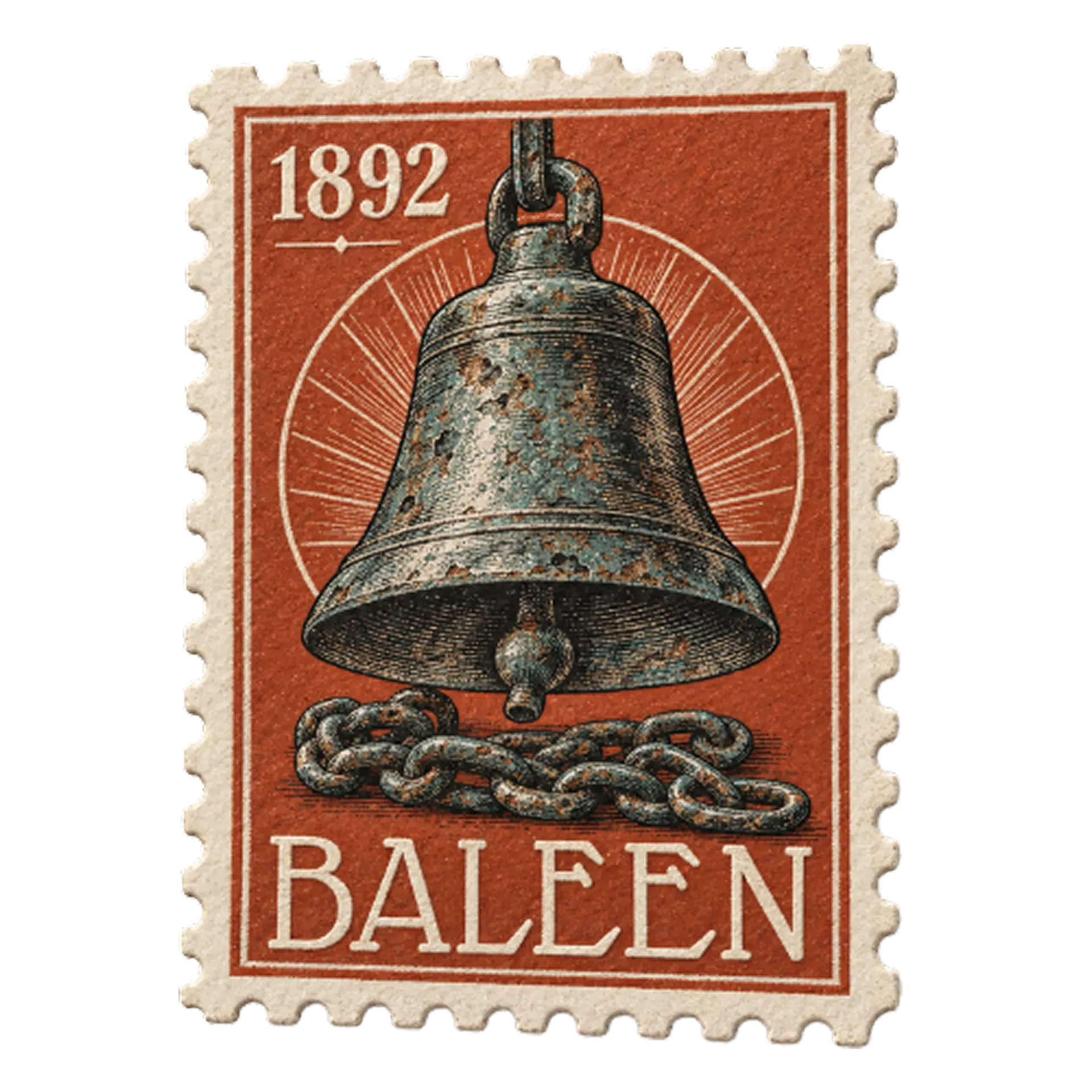 Recovered ship's bell specimen stamp
